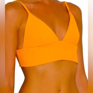 🔥 EBERJEY ALTA MARE DAWN GOLD BIKINI TOP SIZE LARGE NEW W TAGS!